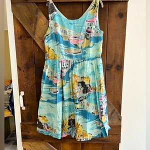 Boden Multicolor Summer Dress